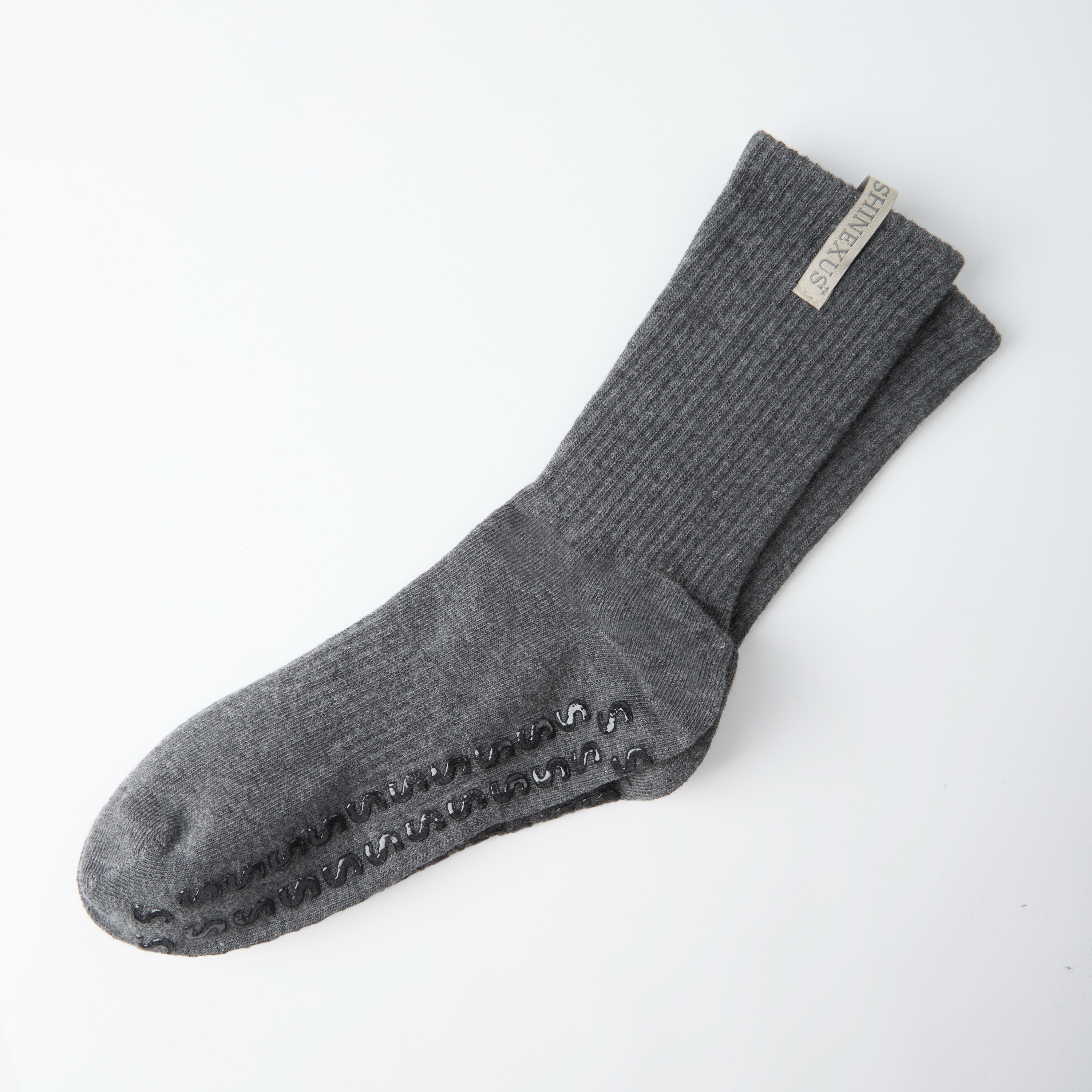 Crew grip sock in Graphite Grey