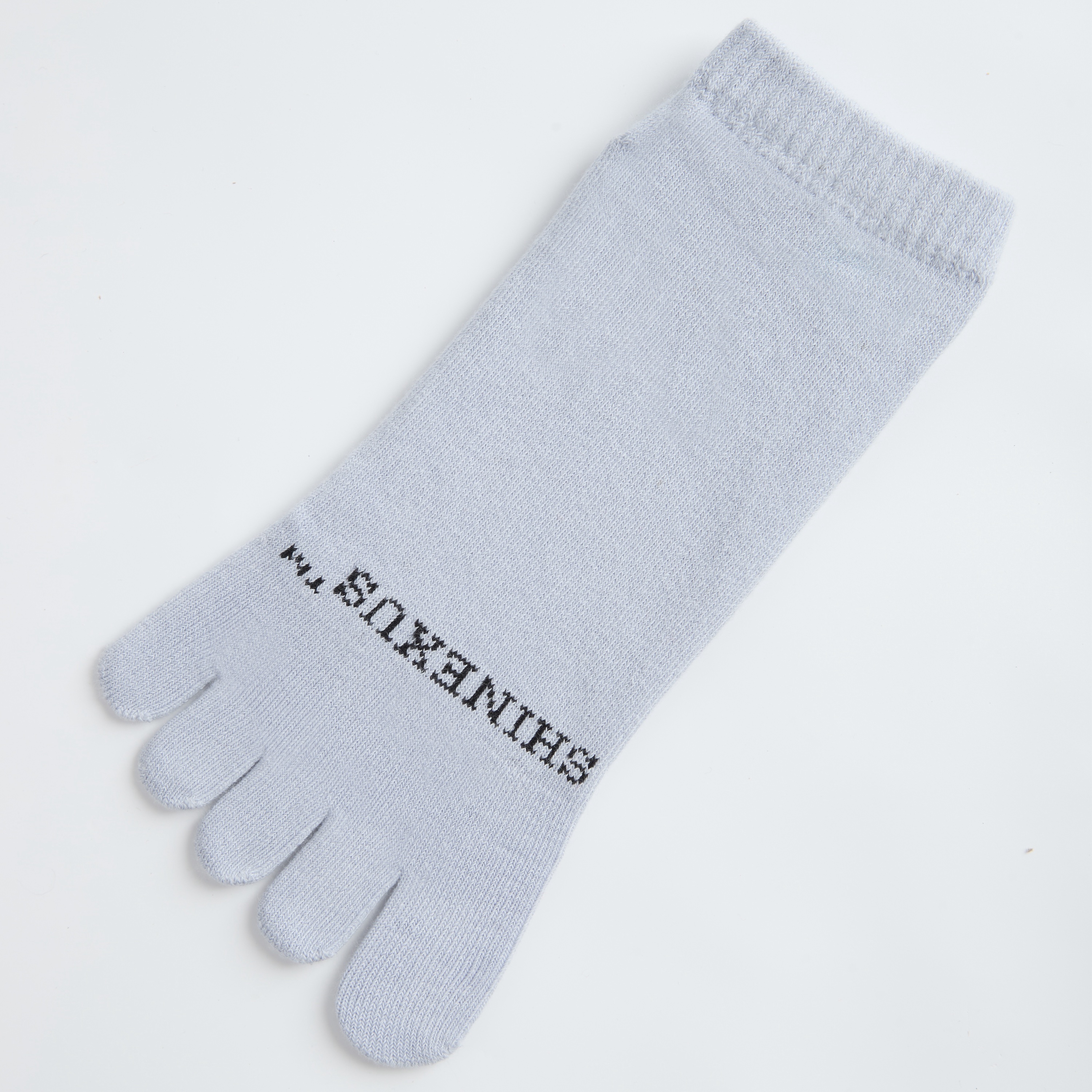 Ankle Toe Grip Sock in Blue Ash