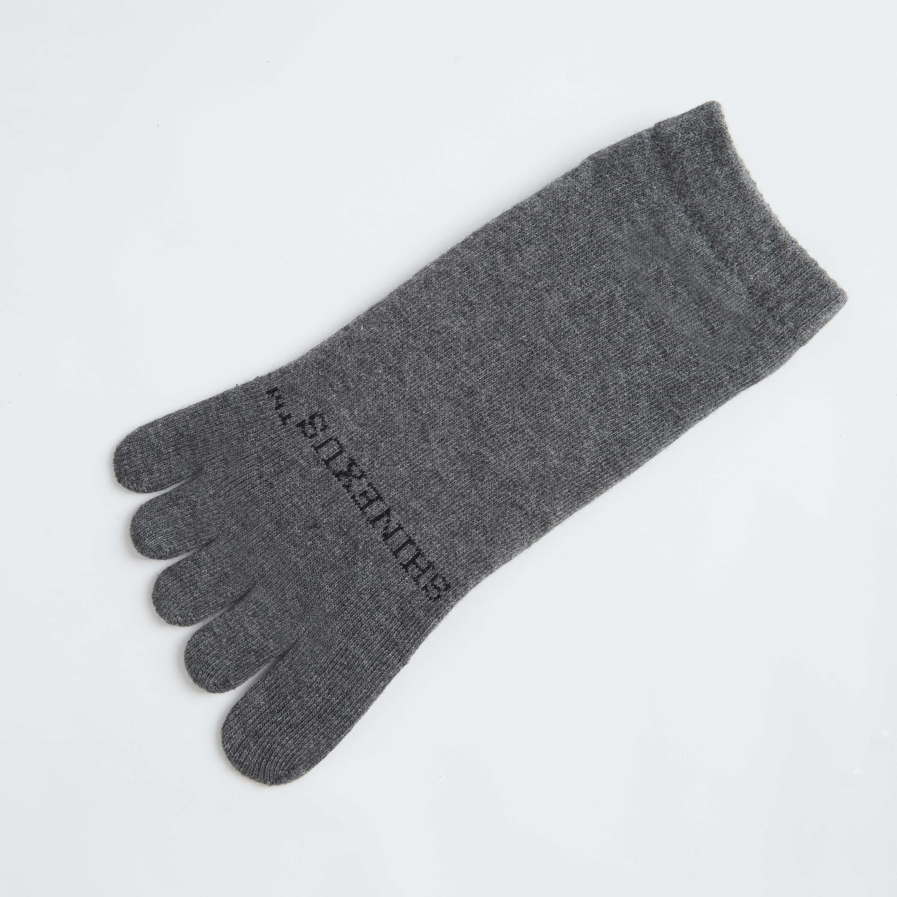 Ankle toe grip sock in Graphite Grey