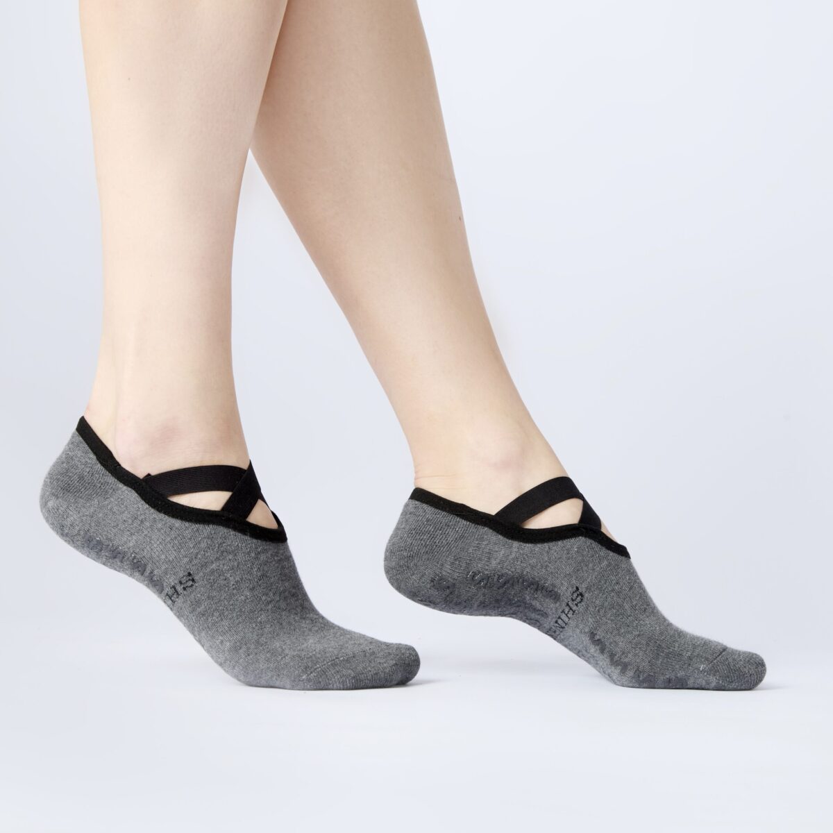 Yoga Grip Sock – Graphite Grey - Image 3
