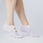 Yoga Toe Grip Sock – Frosted Lilac - Image 3