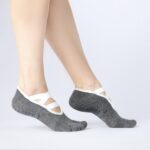 Yoga Toe Grip Sock – Graphite Grey - Image 3