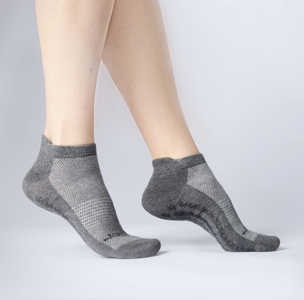 Ankle Grip Sock – Graphite Grey - Image 3