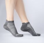 Ankle Grip Sock – Graphite Grey - Image 3